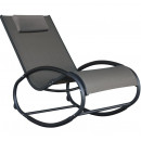 Tumbona wave Rocker - Aluminum - Black Chrome