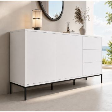 Credenza Bianca Moderna 150 cm Serena