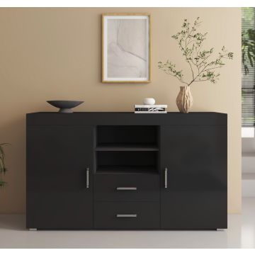 Credenza modello Roque colore nero (140x80x40cm)