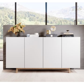 Credenza modello Siena colore bianco (160x79x40cm)