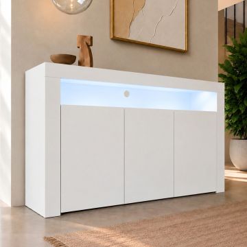 Credenza modello Aker colore bianco opaco