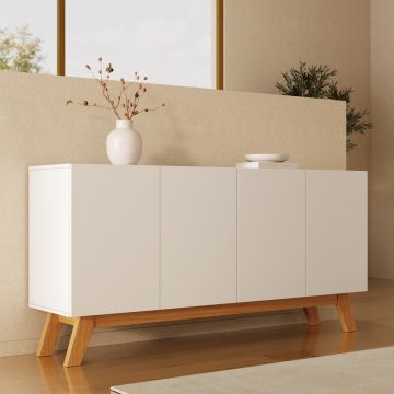Credenza modello Siena colore bianco (160x79x40cm)