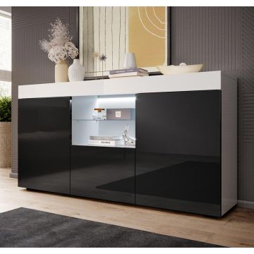 meuble-sejour-sefora2-blanc-noir-brillo