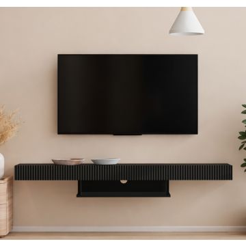 Mobile TV in colore nero 150cm Renzo