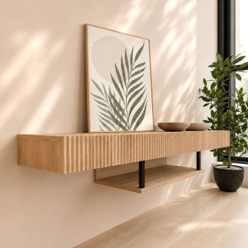 Mobile TV in colore rovere alba 150cm Renzo