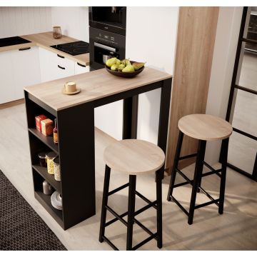 tavolo-alto-con-2-sgabelli-nero-sonoma-110-cm-kyra