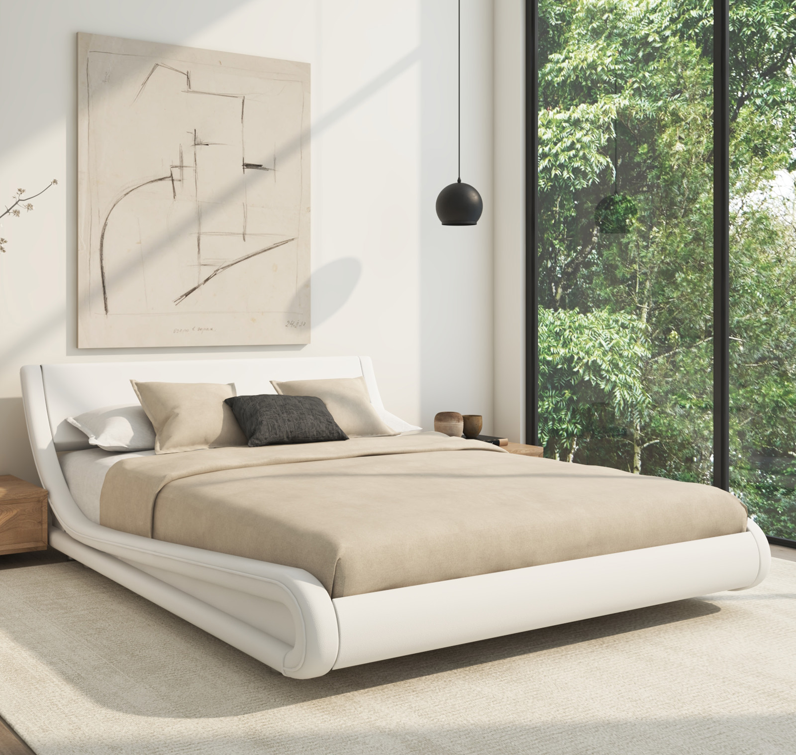 Letto matrimoniale Alessia Bianco